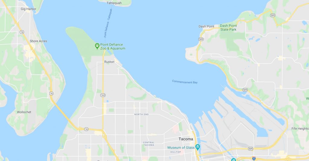 Tacoma / Gig Harbor service area map